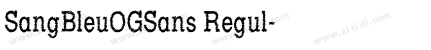 SangBleuOGSans Regul字体转换